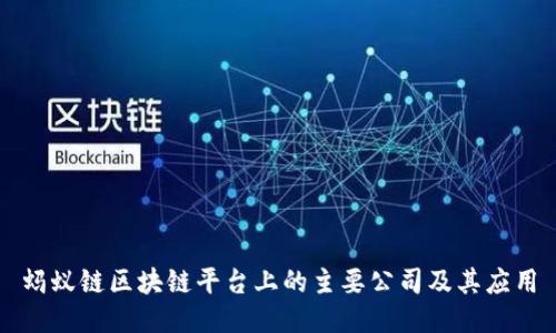 蚂蚁链区块链平台上的主要公司及其应用